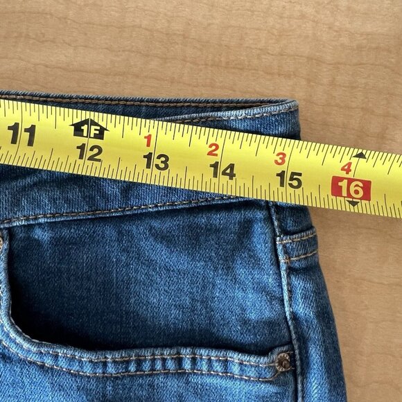 Mossimo Dutti Women's Blue Denim Jeans Size 8 Boot Cut High Rise Stretch NWT - Picture 10 of 13